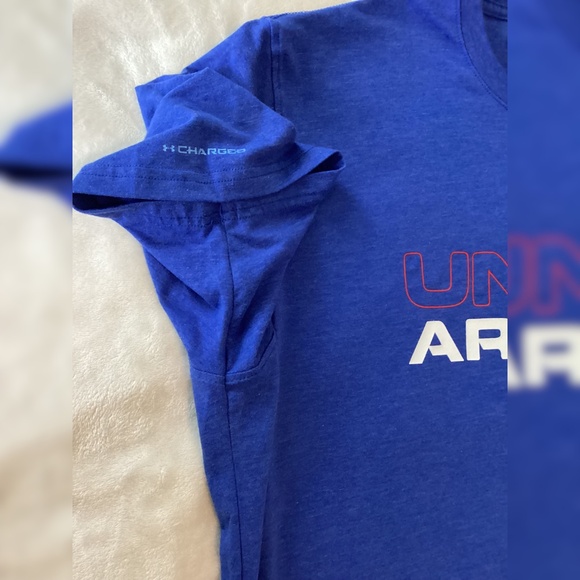 Men’s Size XL Graphic | Performance T-Shirt | Under Armour | Blue Tee | EUC | - Picture 4 of 8